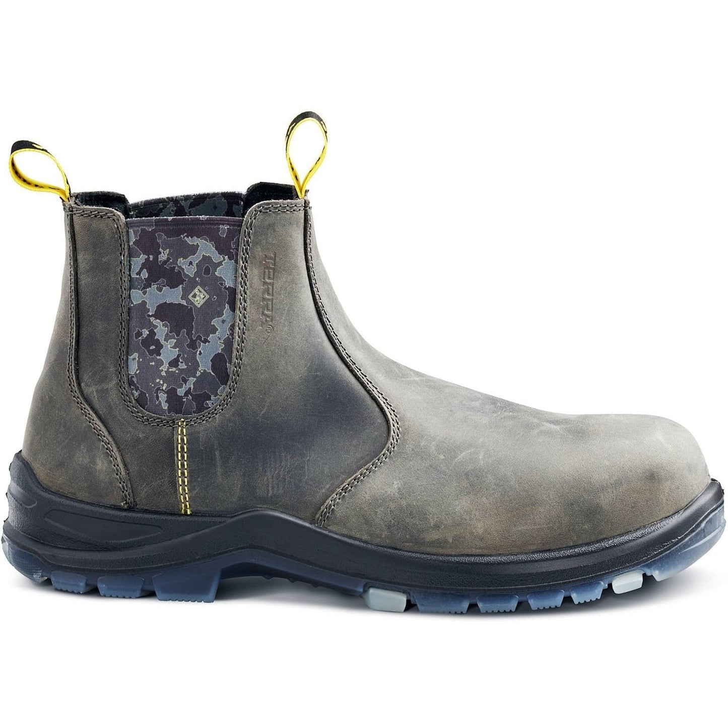 Terra Men's Murphy 6" Soft Toe Pull On Waterproof Work Boot -Gray- R4NSGY 3 / Medium / Gray - Overlook Boots