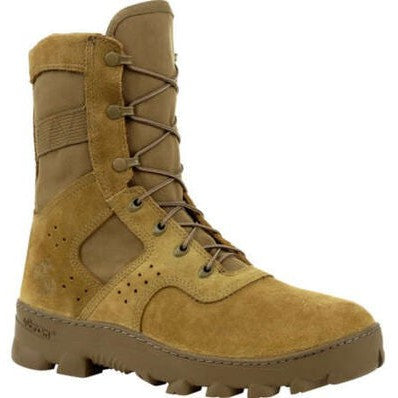 Rocky Men's USMC Tropical 8" Soft Toe Puncture Resistant USA Made Military Boot- RKC091 - Overlook Boots