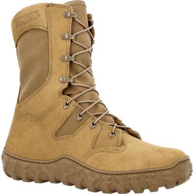 Rocky Men's S2V Predator Waterproof Military Work Boot -Brown- RKC127  - Overlook Boots