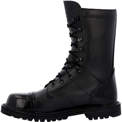 Rocky Women's Lace Up 10" Slip Resistant Military Jump Boot -Black- RKC157 - Overlook Boots
