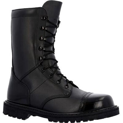 Rocky Women's Lace Up 10" Slip Resistant Military Jump Boot -Black- RKC157 - Overlook Boots