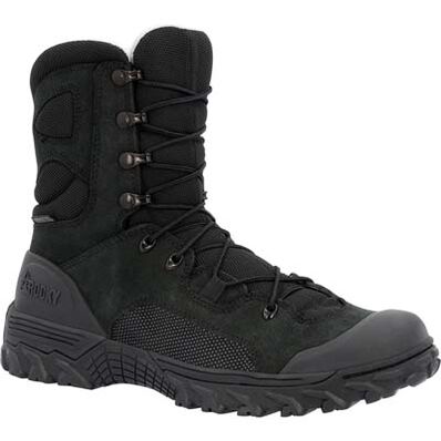 Rocky Men's Mountain Combat 8" Soft Toe Waterproof Military Boot - Black - RKC181 8 / Medium / Black - Overlook Boots