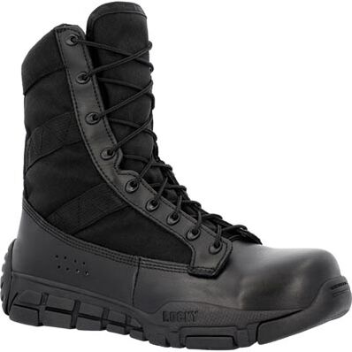 Rocky Men's C4T 8" Waterproof Military Public Service Boot - Black - RKC182 8 / Medium / Black - Overlook Boots