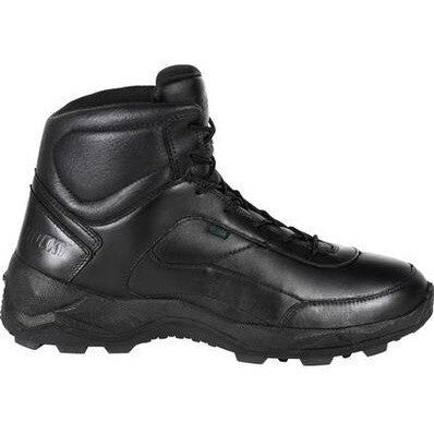 Rocky Men's Priority 5" Soft Toe Made in USA Duty Shoe- Black- RKD0043  - Overlook Boots