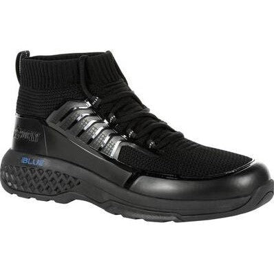 Rocky Men's Code Blue 5" Knit Slip Resistant Public Service Boot -Black- RKD0053 8 / Medium / Black - Overlook Boots