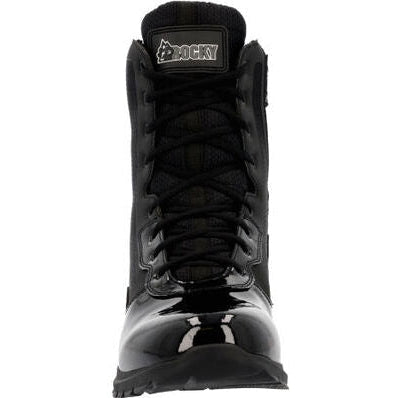 Rocky Men's Cadet 8" Side Zipper Public Service Duty Boot -Black- RKD0103 - Overlook Boots