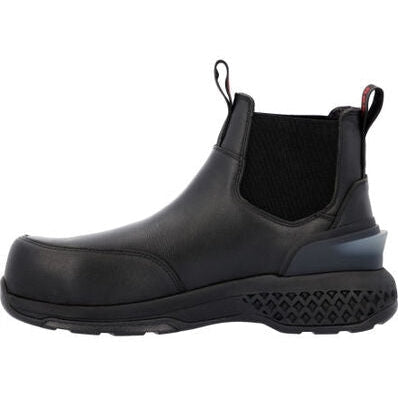 Rocky Men's Code Red Station 6" Composite Toe Slip On Work Boot -Black- RKD0114 - Overlook Boots