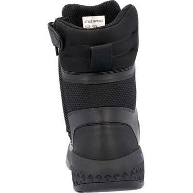 Rocky Men's Code Blue 8" Soft Toe Slip Resistant Service Boot- Black- RKD0124 - Overlook Boots