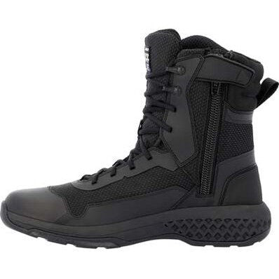 Rocky Men's Code Blue 8" Soft Toe Slip Resistant Service Boot- Black- RKD0124 - Overlook Boots