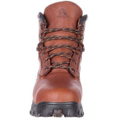Rocky Men's Alpha Force 6" Steel Toe Waterproof Puncture Resist Work Boot -Brown- RKK0190 - Overlook Boots