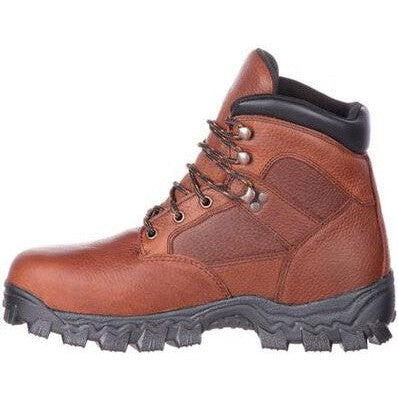 Rocky Men's Alpha Force 6" Steel Toe Waterproof Puncture Resist Work Boot -Brown- RKK0190 - Overlook Boots