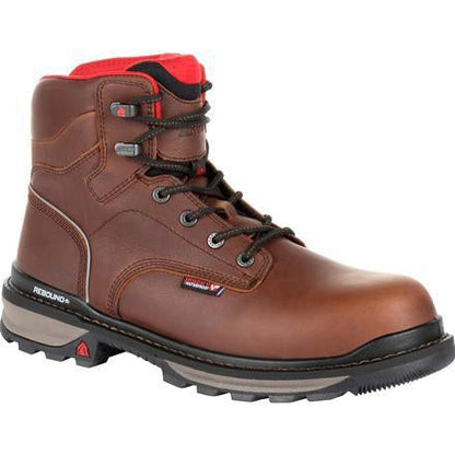 Rocky Men's Rams Horn 6" Composite Toe Waterproof Work Boot - Brown - RKK0257 8 / Medium / Brown - Overlook Boots