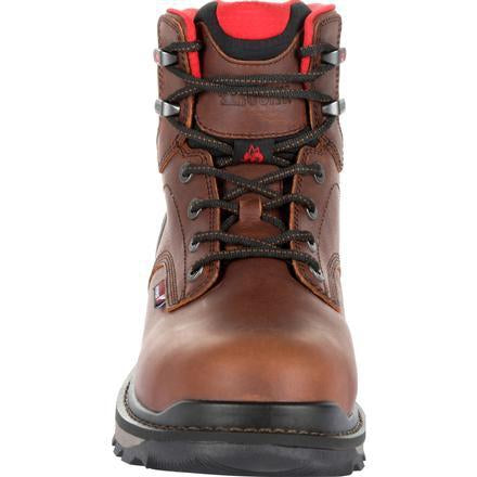Rocky Men's Rams Horn 6" Composite Toe Waterproof Work Boot - Brown - RKK0257 - Overlook Boots
