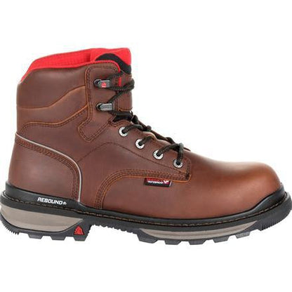 Rocky Men's Rams Horn 6" Waterproof Work Boot - Brown - RKK0259 - Overlook Boots