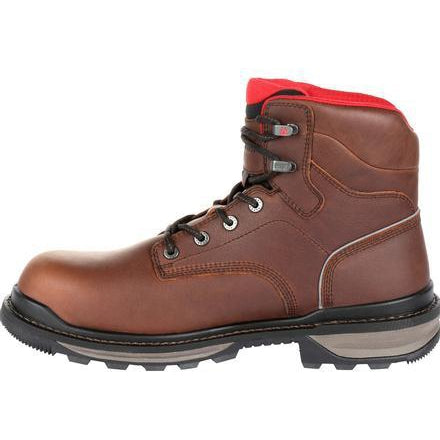 Rocky Men's Rams Horn 6" Waterproof Work Boot - Brown - RKK0259 - Overlook Boots