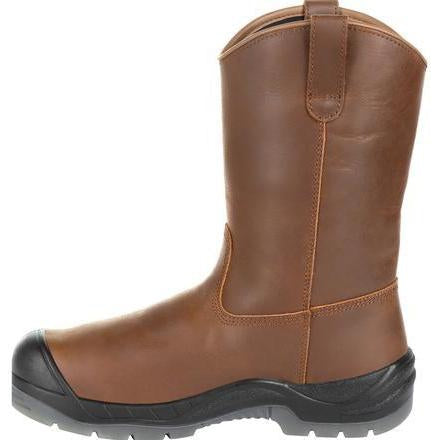 Rocky Men's Worksmart 11" Composite Toe Metgaurd Waterproof Work Boot - Brown RKK0264 - Overlook Boots