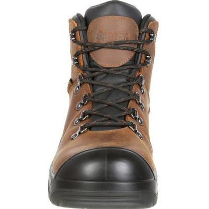 Rocky Men's Worksmart 6" Composite Toe Metguard Waterproof Work Boot Brown RKK0266 - Overlook Boots