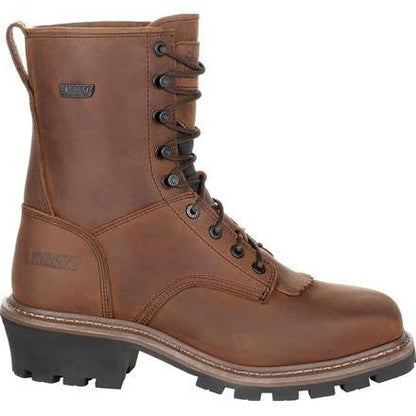 Rocky Men's Square Toe Logger Waterproof Work Boot - Brown - RKK0276 - Overlook Boots
