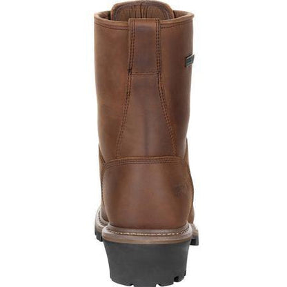 Rocky Men's Square Toe Logger Composite Toe Waterproof Work Boot - Brown - RKK0277 - Overlook Boots