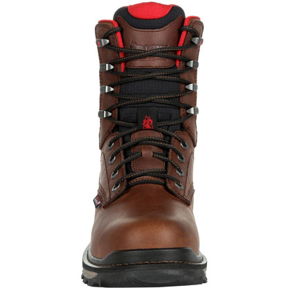 Rocky Men's Rams Horn 8" Waterproof Work Boot - Brown - RKK0296  - Overlook Boots
