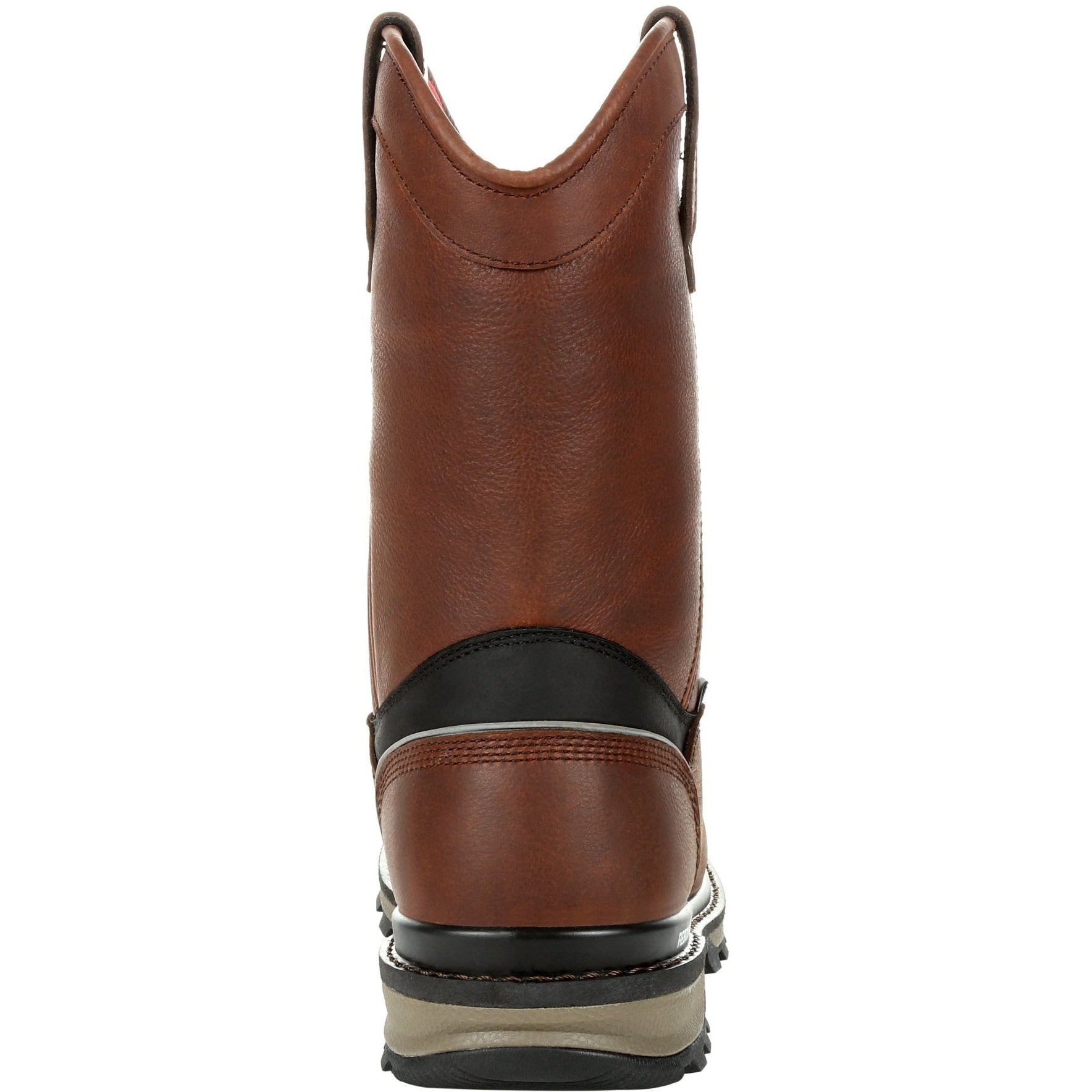 Rocky Men's Rams Horn 10" Composite Toe Waterproof Pull-On Work Boot- Brown- RKK0315 - Overlook Boots