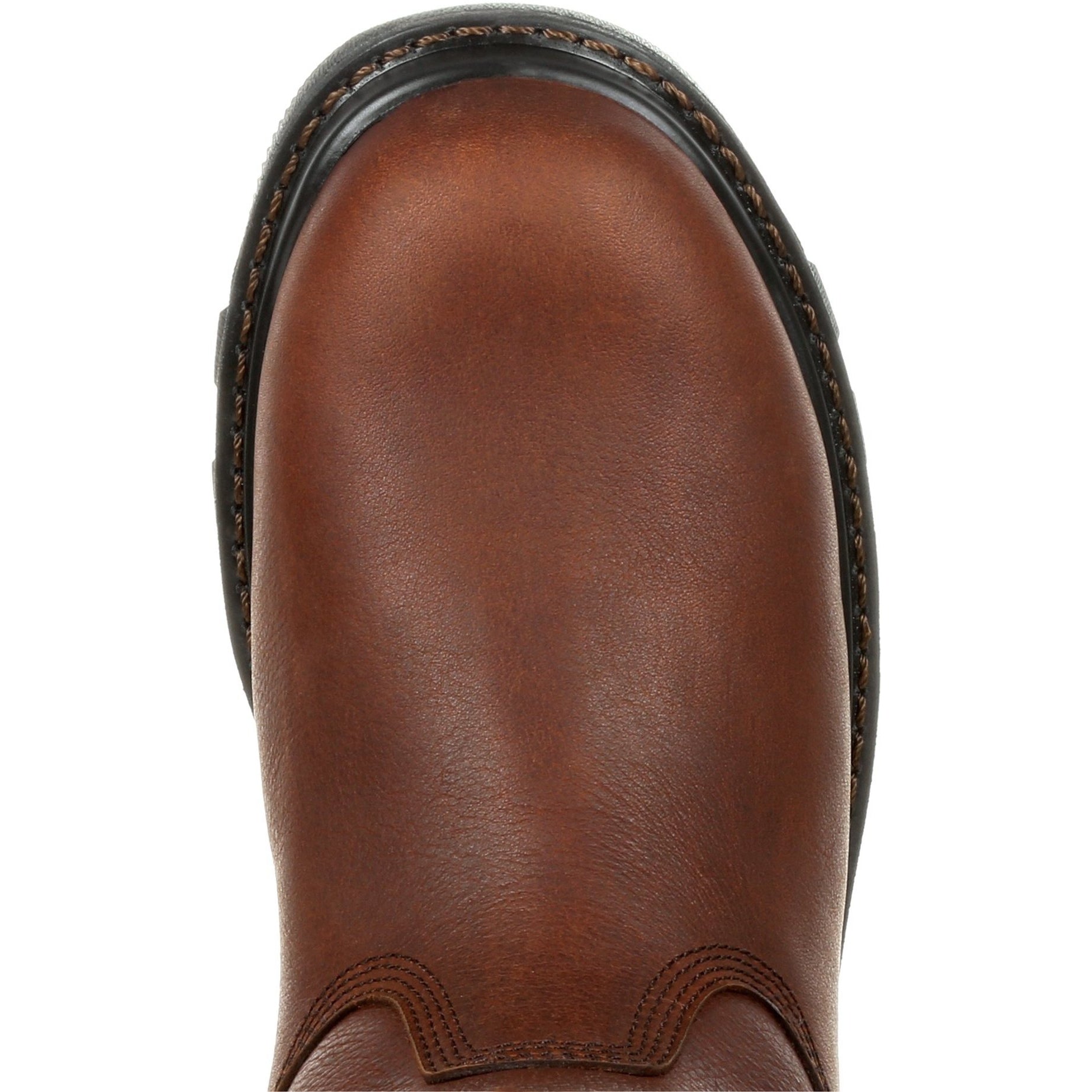 Rocky Men's Rams Horn 10" Composite Toe Waterproof Pull-On Work Boot- Brown- RKK0315 - Overlook Boots