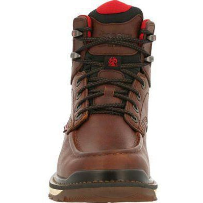 Rocky Men's Rams Horn 6" Waterproof Wedge Work Boot - Brown - RKK0321  - Overlook Boots
