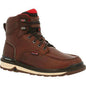 Rocky Men's Rams Horn 6" Waterproof Wedge Work Boot - Brown - RKK0321 8 / Medium / Brown - Overlook Boots