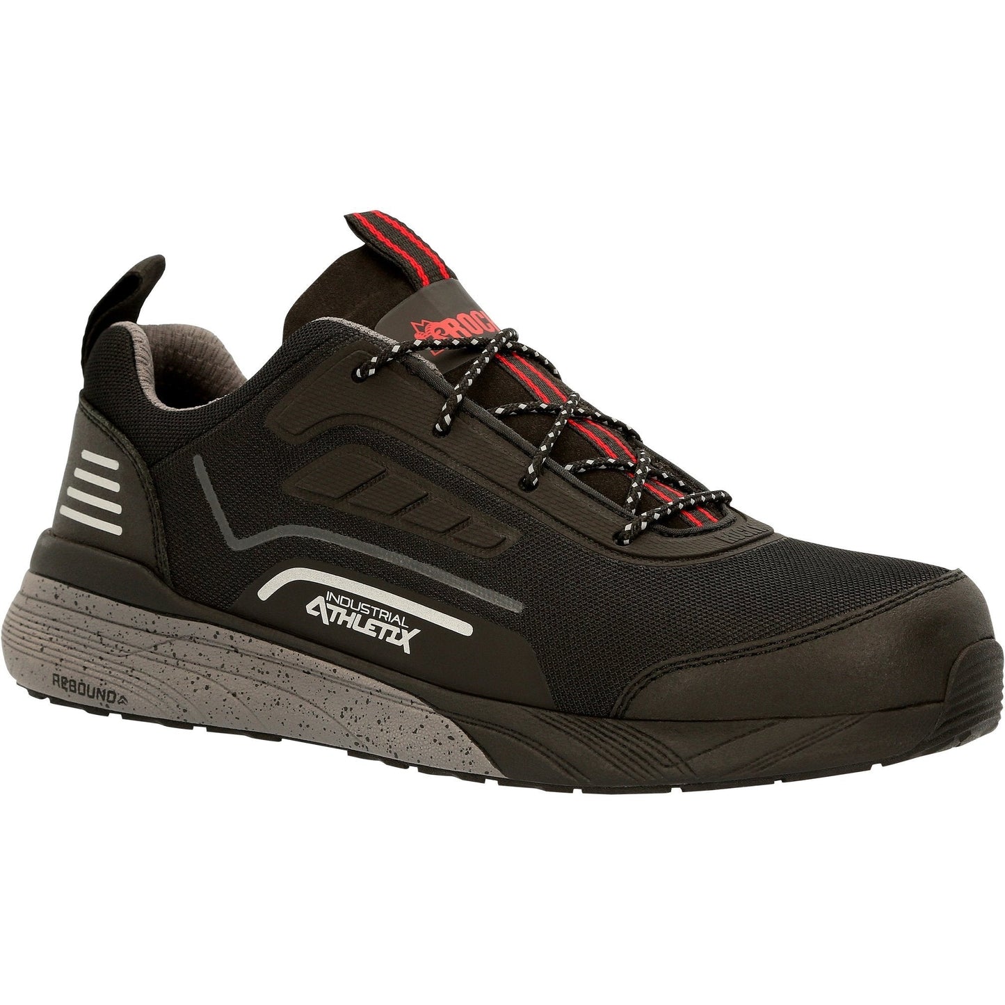 Rocky Men's Industrial Athletix Lo-Top 3" Composite Toe Work Shoe - RKK0348 8 / Medium / Black - Overlook Boots