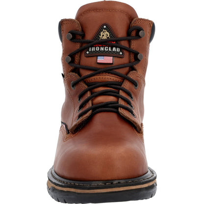 Rocky Men's IronClad 6" Waterproof USA Made Work Boot - Brown - RKK0361 - Overlook Boots
