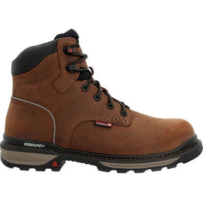 Rocky Men's Rams Horn Waterproof Composite Toe Work Boot - Crazy Horse - RKK0388 15 / Wide / Brown - Overlook Boots