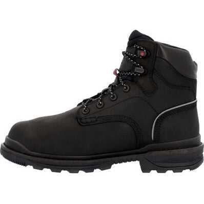 Rocky Men's Rams Horn 9" Waterproof Composite Toe Met Guard Work Boot -Black- RKK0393 - Overlook Boots