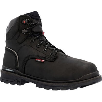 Rocky Men's Rams Horn 9" Waterproof Composite Toe Met Guard Work Boot -Black- RKK0393 - Overlook Boots