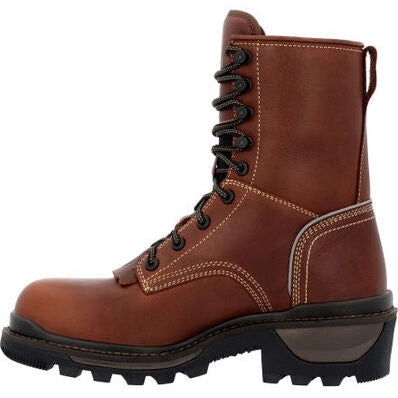 Rocky Men's Rams Horn Logger 9" Waterproof Composite Toe Work Boot Brown RKK0397 - Overlook Boots