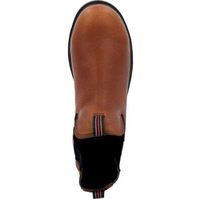 Rocky Men's Worksmart Waterproof Chelsea Composite Toe Work Boot -Brown- RKK0400 - Overlook Boots