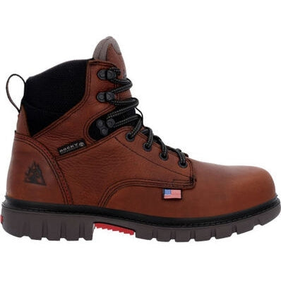 Rocky Men's Worksmart 6" Waterproof Composite Toe Work Boot -Brown- RKK0401 - Overlook Boots