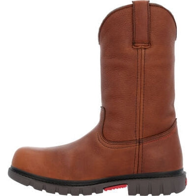 Rocky Worksmart Boots Waterproof 11" Composite Toe Pull On Work Boot - Brown - RKK0402 - Overlook Boots