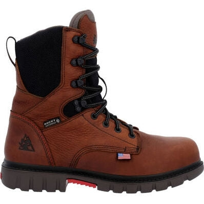 Rocky Men's Worksmart 8" Waterproof Composite Toe Work Boot -Brown- RKK0403 8 / Medium / Brown - Overlook Boots