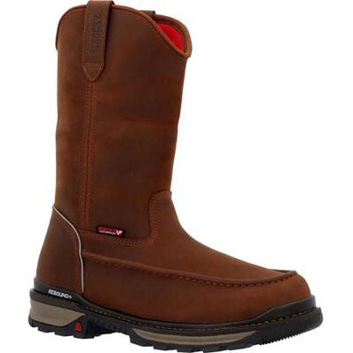 Rocky Men's Rams Horn 11" Soft Toe Waterproof Work Boot -Crazy Horse- RKK0441 - Overlook Boots