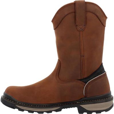 Rocky Men's Rams Horn 10" Composite Toe Waterproof Pull On Work Boot -Horse- RKK0443 - Overlook Boots