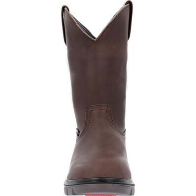 Rocky Men's Worksmart USA 11" Waterproof Slip Resistant Work Boot -Brown- RKK0453 - Overlook Boots