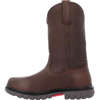 Rocky Men's Worksmart USA 11" Waterproof Slip Resistant Work Boot -Brown- RKK0453 - Overlook Boots