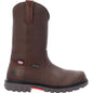 Rocky Men's Worksmart USA 11" Waterproof Slip Resistant Work Boot -Brown- RKK0453 8 / Medium / Brown - Overlook Boots
