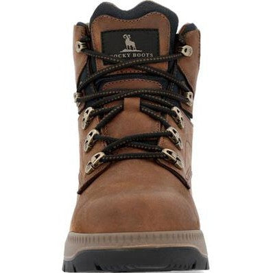 Rocky Men's Worksmart 6" Soft Toe Waterproof Slip Resistant Work Boot -Horse- RKK0457 - Overlook Boots