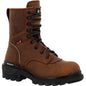 Rocky Men's Rams Horn 9" Composite Toe Waterproof Logger Work Boot -Horse- RKK0477 8 / Medium / Crazy Horse - Overlook Boots
