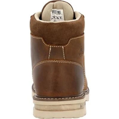 Rocky Men's Grindstone XTR 6" Soft Toe Waterproof Work Boot - Horse - RKK0495 - Overlook Boots