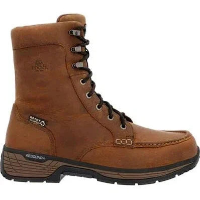 Rocky Men's Treadflex 8" Soft Toe Waterproof Slip Resistant Work Boot- Horse- RKK0499 - Overlook Boots