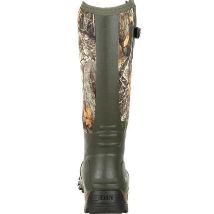 Rocky Men's Sport Pro Rubber 16" Waterproof Side Zipper 1200G Insulated Hunt Boot- Realtree - RKS0383 - Overlook Boots