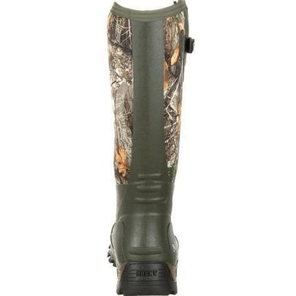 Rocky Men's Sport Pro Rubber 16" Waterproof Side Zipper 1200G Insulated Hunt Boot- Realtree - RKS0383 - Overlook Boots