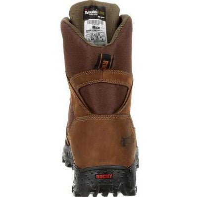 Rocky Men's Ridgetop 8" Soft Toe Waterproof 600G Ins Outdoor Boot- Brown- RKS0384 - Overlook Boots